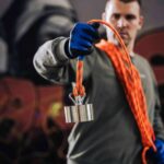 Lano pro Magnet fishing je vybaveno praktickým poutkem pro připevnění fishing magnetu.