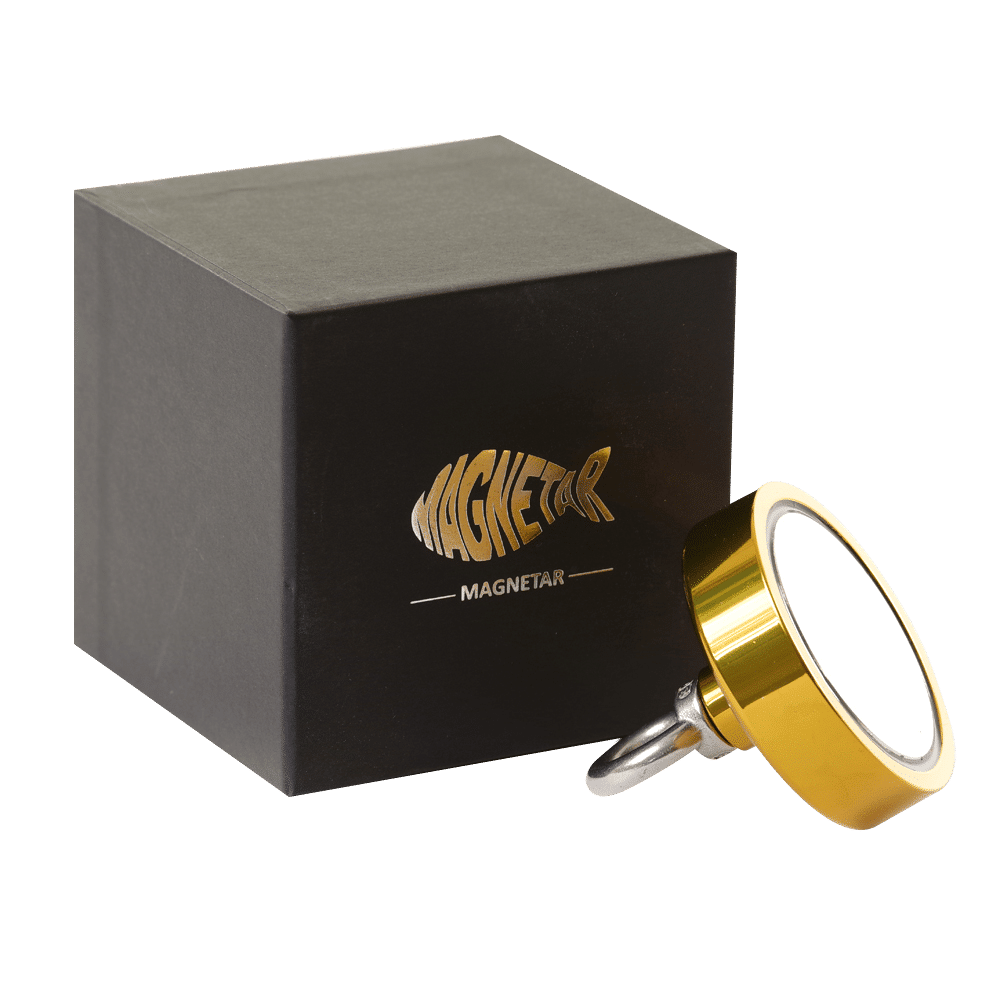 Classic Fishing Magnet Gold 440LB/200KG - Magnet fishing with a