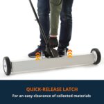 Magnet broom quick release latch