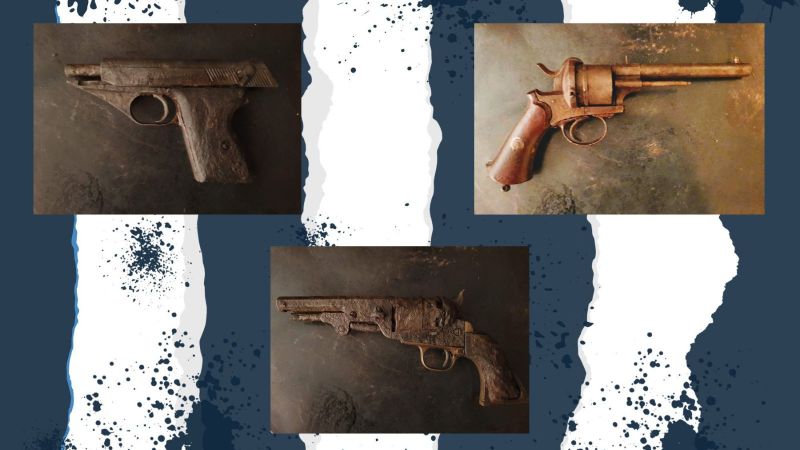A great amount of guns have been found while magnet fishing in France.