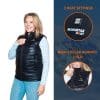 LAVA Heated Bodywarmer Magnetar Heat model Woman and Details