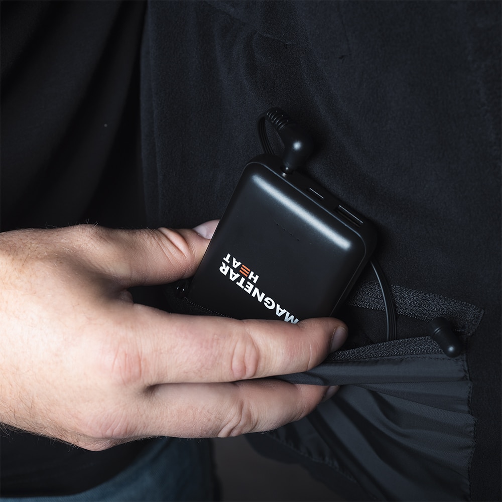 Magnetar's heatable jacket uses a powerful battery