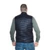 This heated body warmer is close-fitting both above and below.