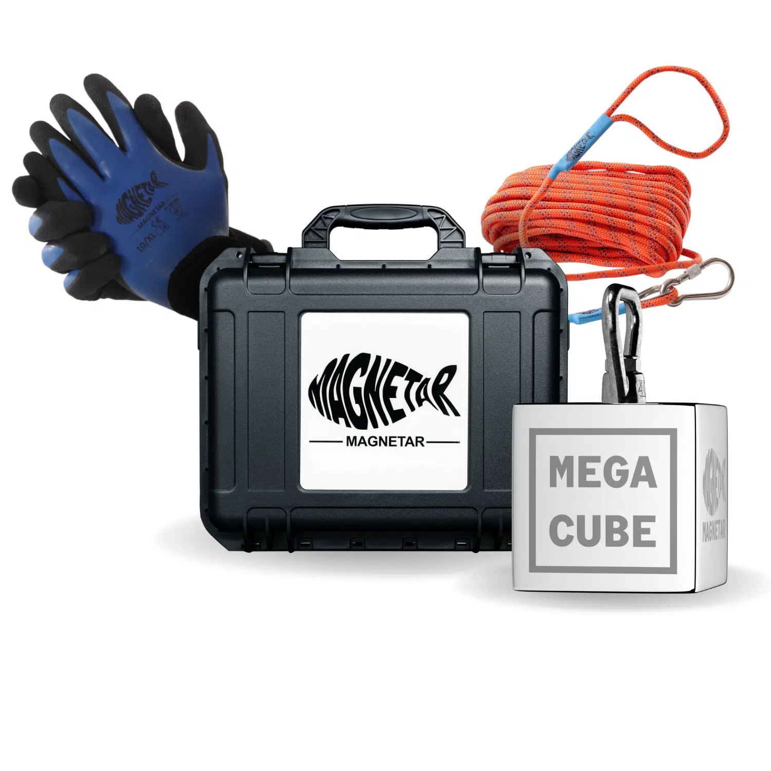 Magnet Fishing Kit, 1000 LB Pulling Magnet with Gloves, Strong