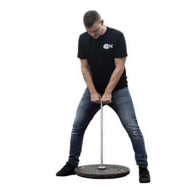 Magnetic Manhole Cover lifter with hammer