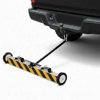 Magnetic yard sweeper